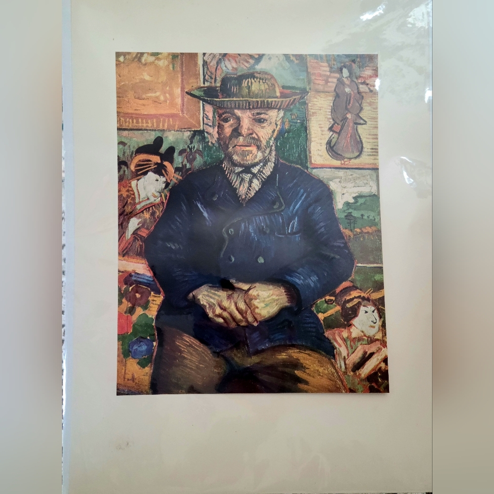 Van Gohh Lithograph Print Full Color Art